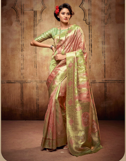Light Pink Silk Saree | Leemboodi
