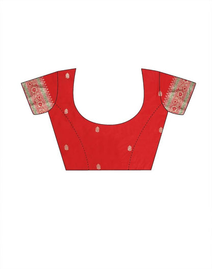 Orange Silk Paithani Saree | Leemboodi