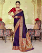 Purple Silk Paithani Saree | Leemboodi