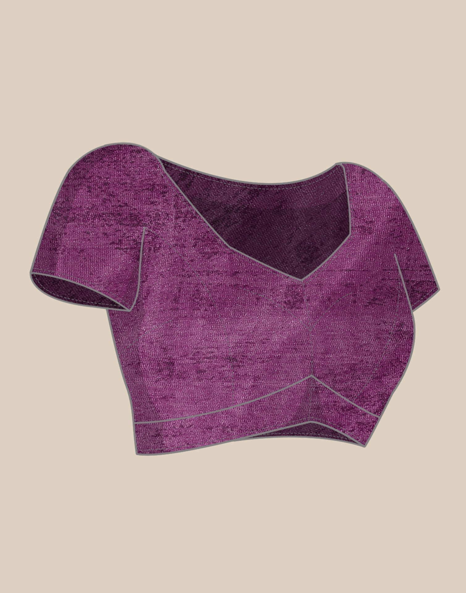 Lilac Organza Printed Saree | Leemboodi