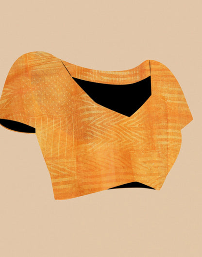 Multicoloured Organza Printed Saree | Leemboodi