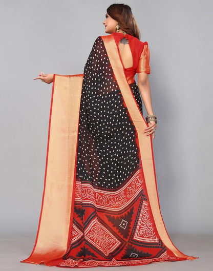 Black Chiffon Saree | Leemboodi