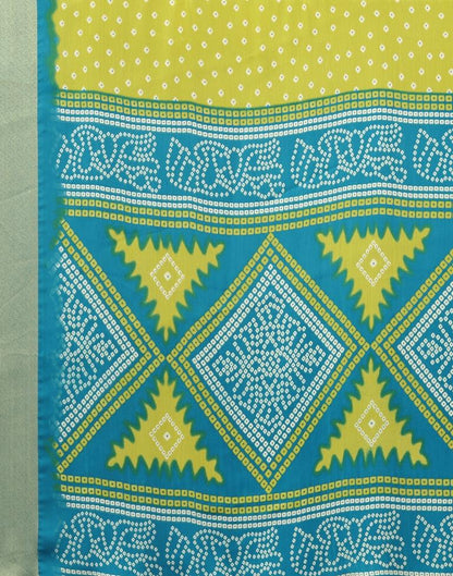 Neon Green Chiffon Saree | Leemboodi