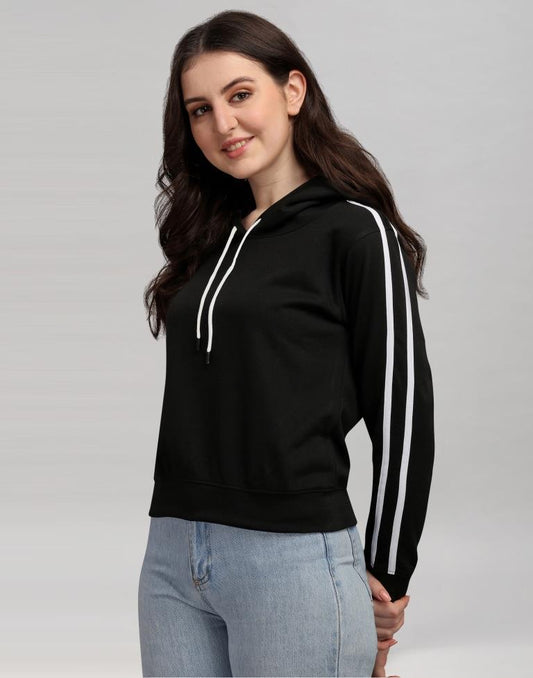 Black Cotton Hoodie | Sudathi