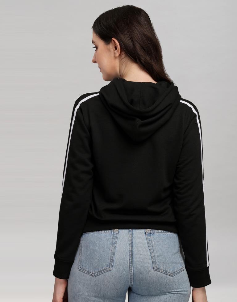 Black Cotton Hoodie | Sudathi