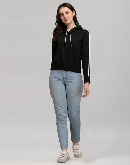 Black Cotton Hoodie | Sudathi