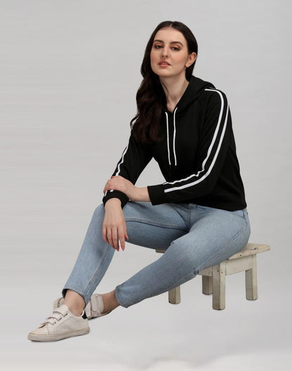 Black Cotton Hoodie | Sudathi