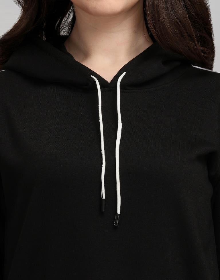 Black Cotton Hoodie | Sudathi