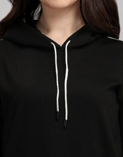 Black Cotton Hoodie | Sudathi