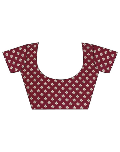 Peach Printed Saree | Sudathi