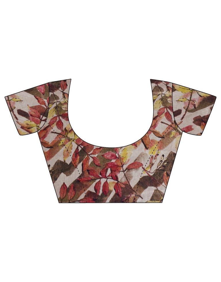 Black Printed Saree | Leemboodi