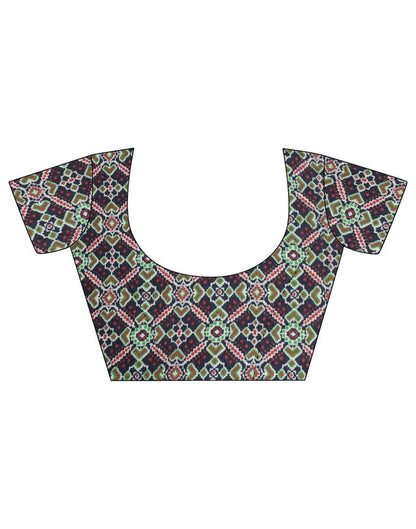 Green Printed Saree | Sudathi