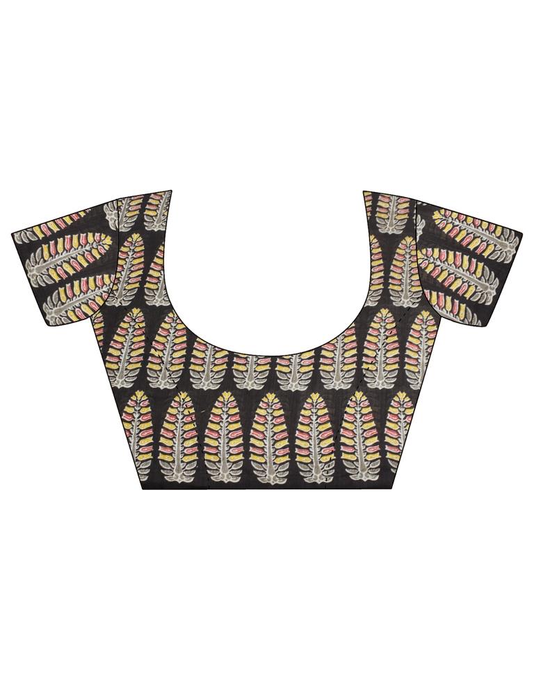 Grey Printed Saree | Leemboodi