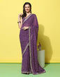 Purple Georgette Saree | Leemboodi