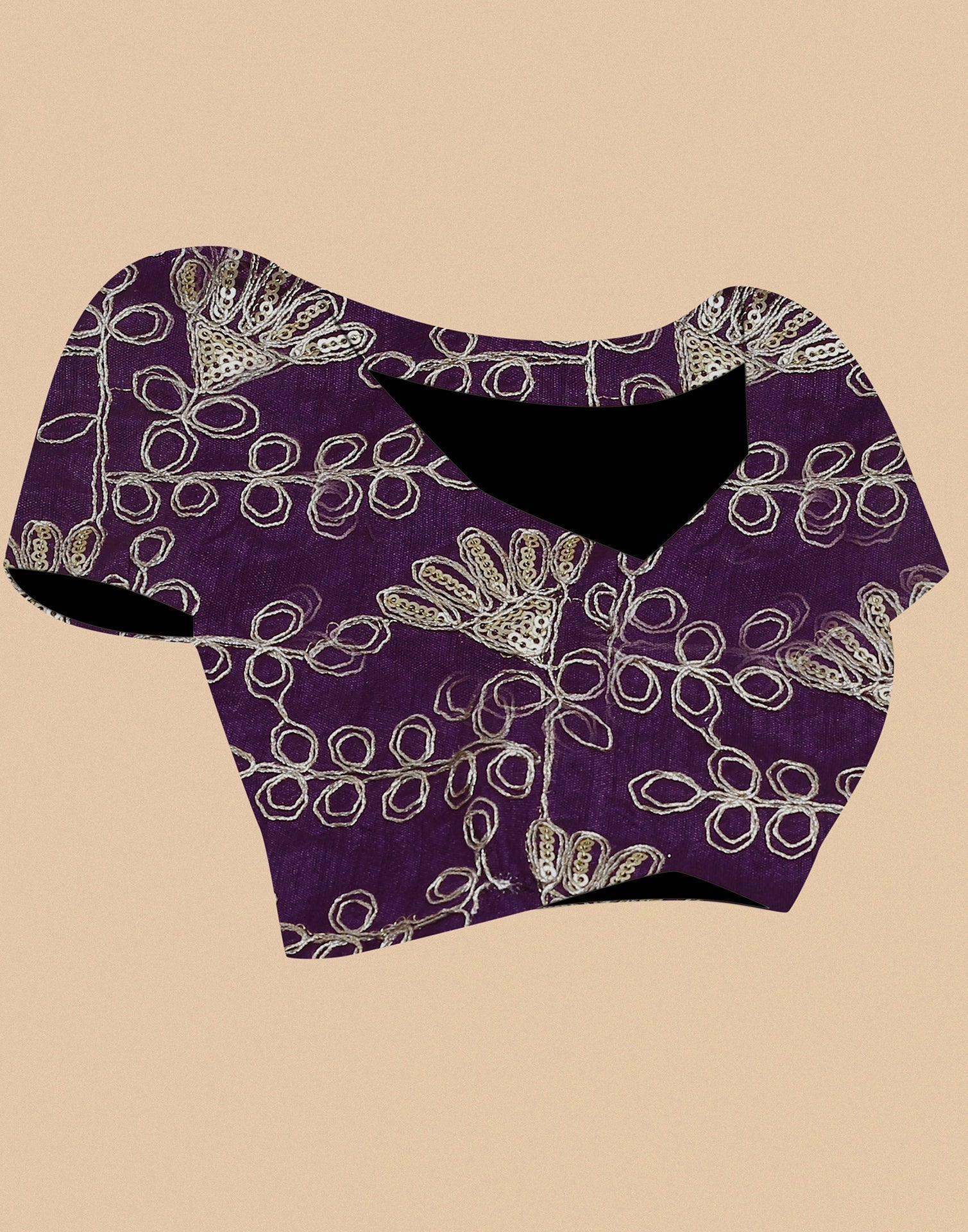 Purple Georgette Saree | Leemboodi