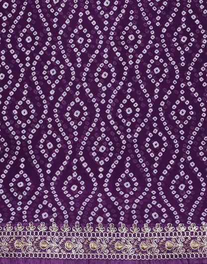 Purple Georgette Saree | Leemboodi