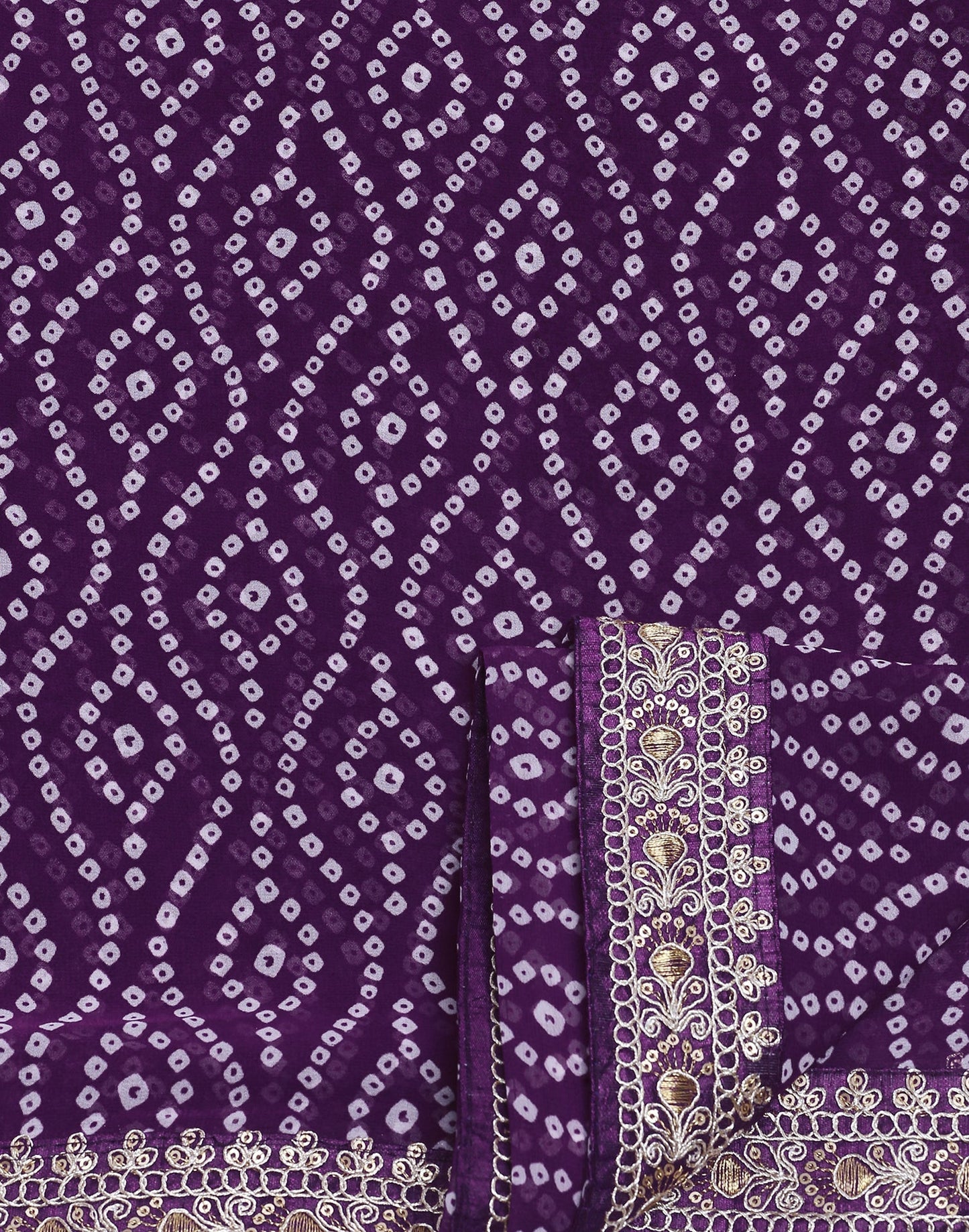 Purple Georgette Saree | Leemboodi