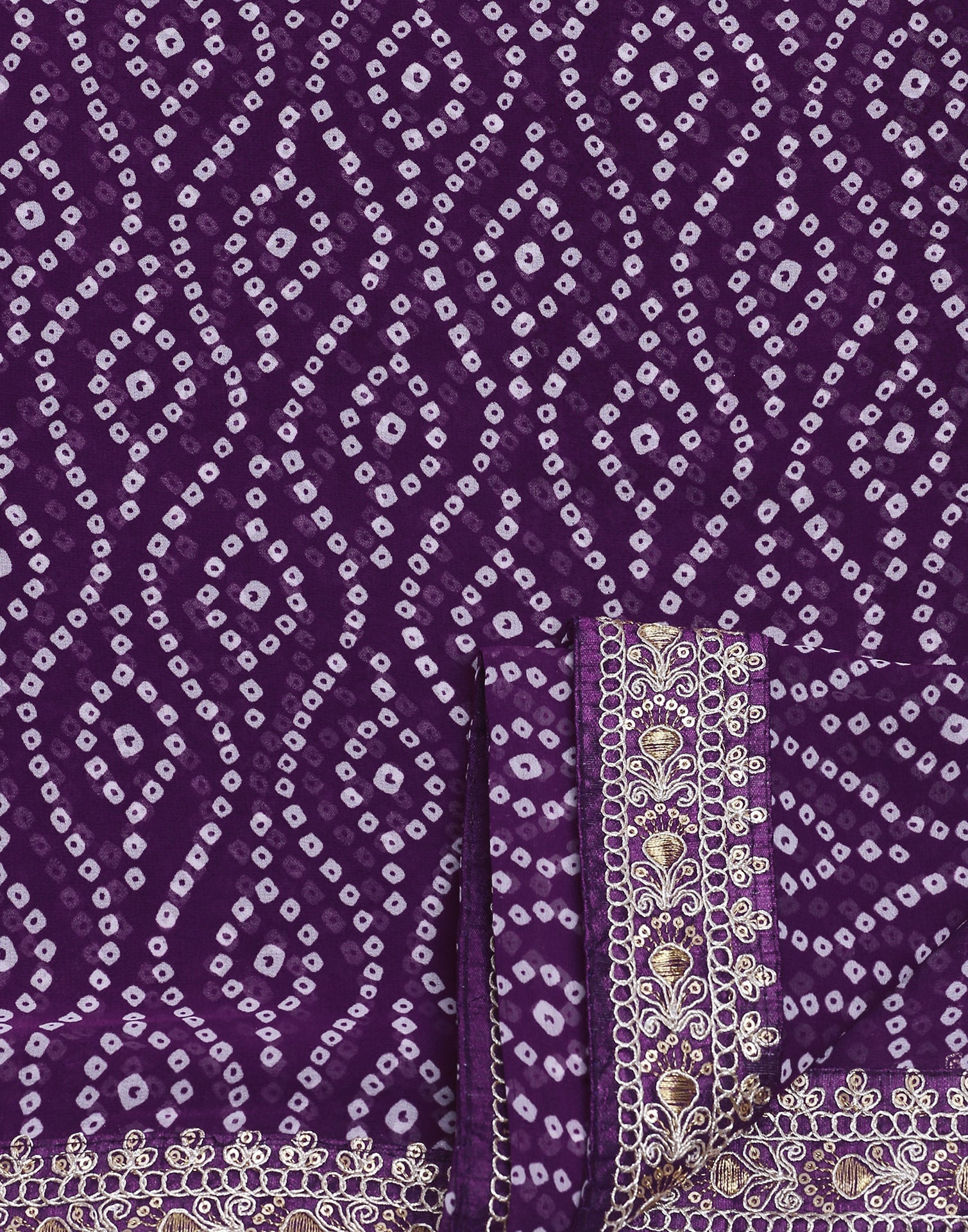 Purple Georgette Saree | Leemboodi
