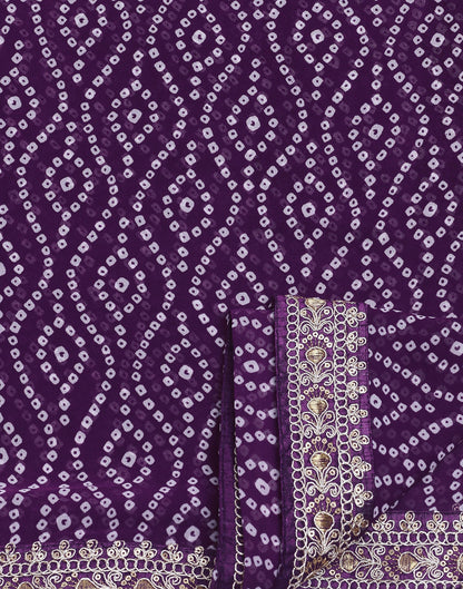Purple Georgette Saree | Leemboodi