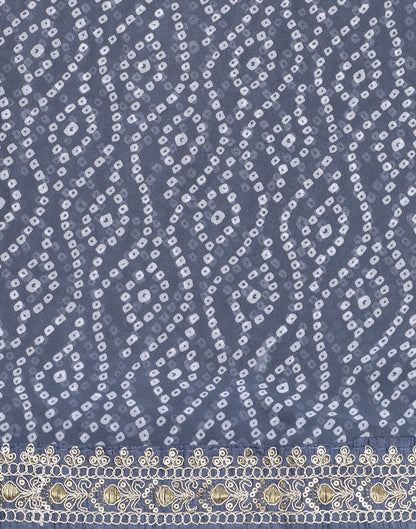 Grey Georgette Saree | Leemboodi