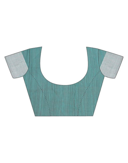 Turquoise Cotton Saree | Sudathi