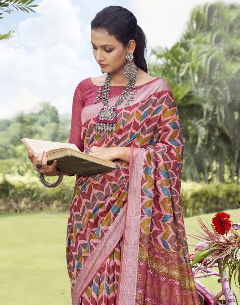 Vibrant Multicoloured Cotton Saree | Sudathi