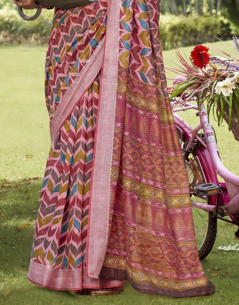 Vibrant Multicoloured Cotton Saree | Sudathi