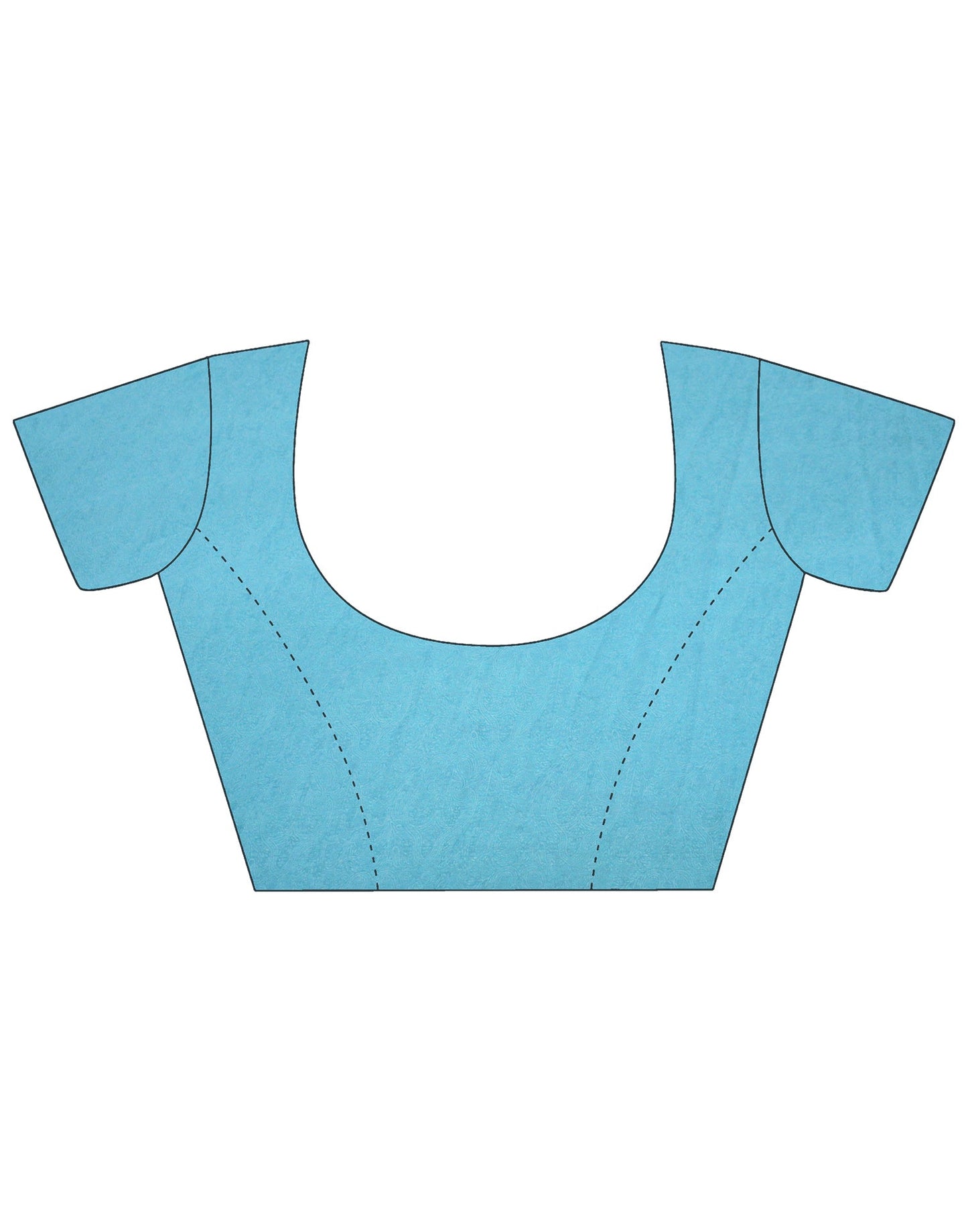 Turquoise Blue Georgette Printed Saree