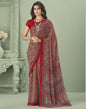 Multicoloured Georgette Printed Saree
