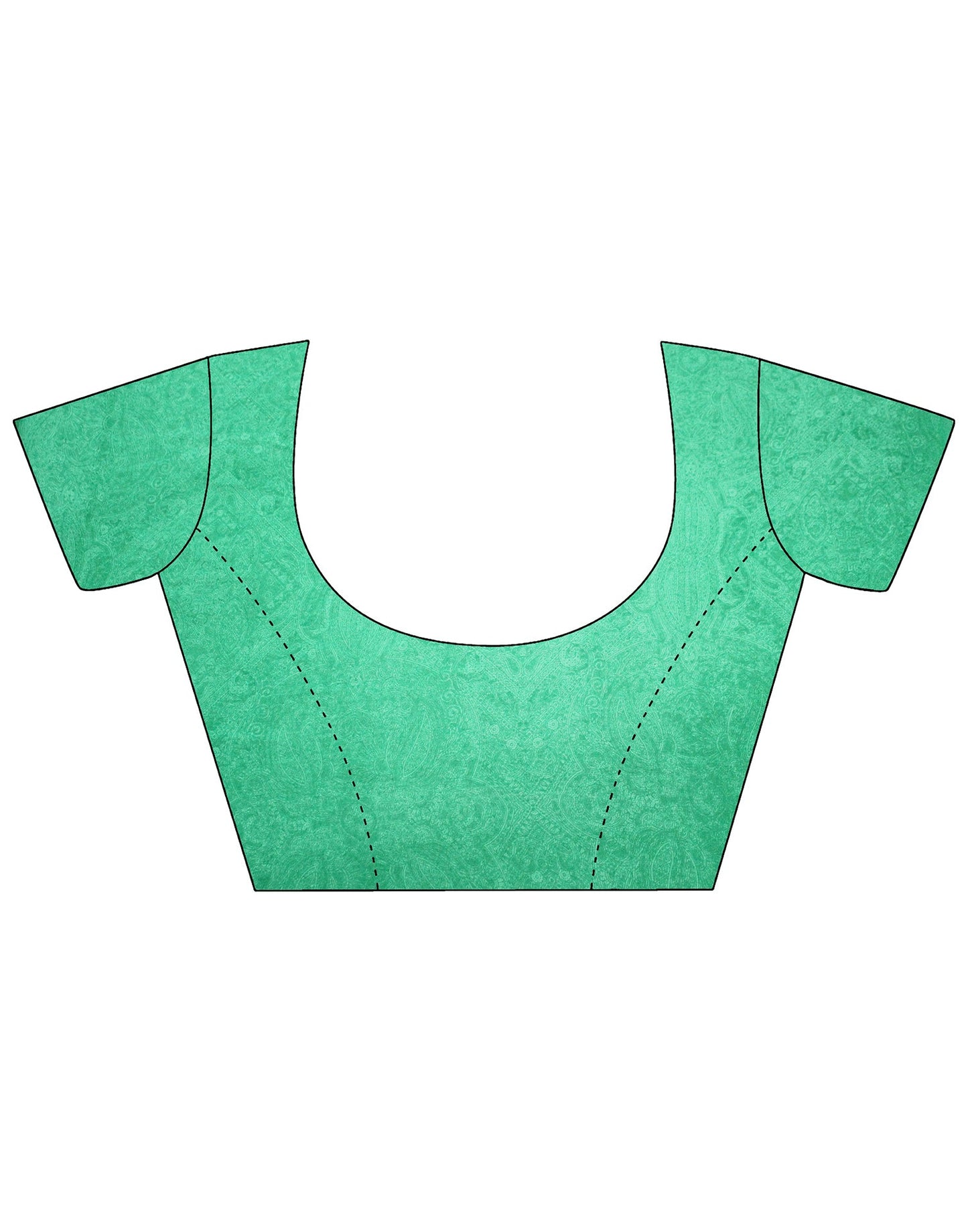 Green Georgette Printed Saree