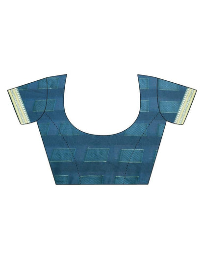 Teal Georgette Saree | Leemboodi