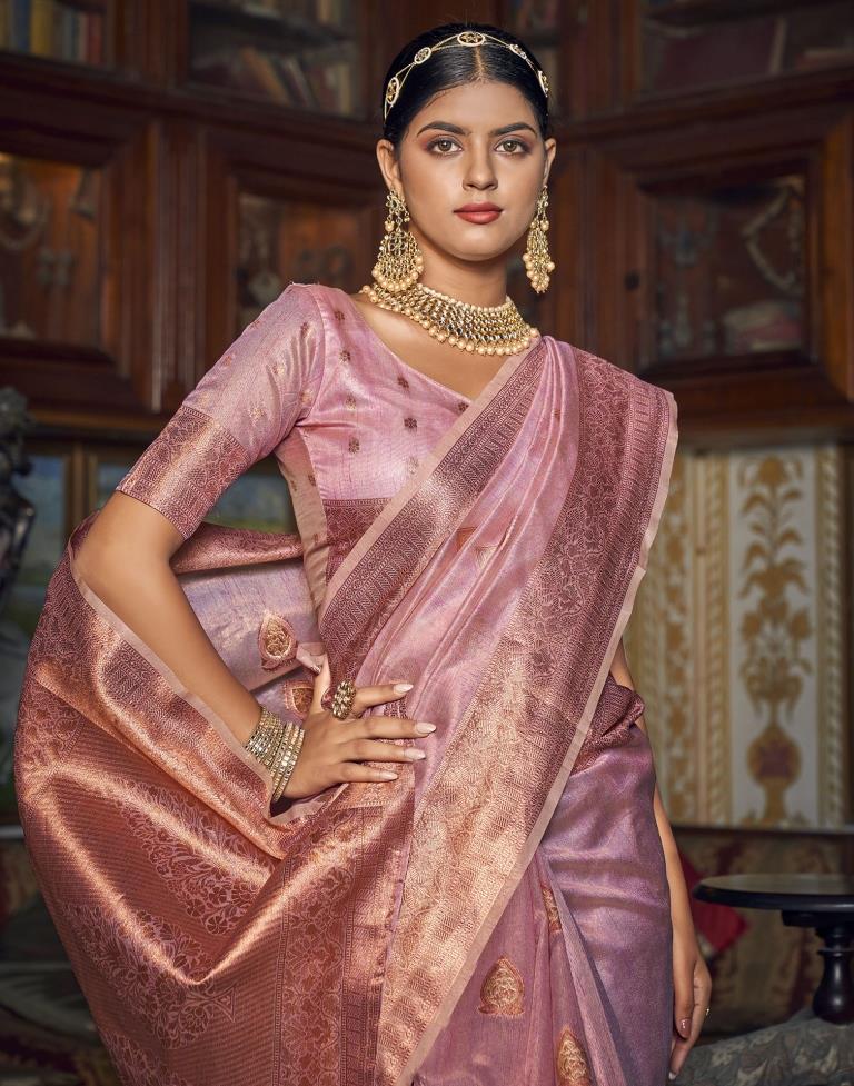 Pink Silk Saree | Leemboodi