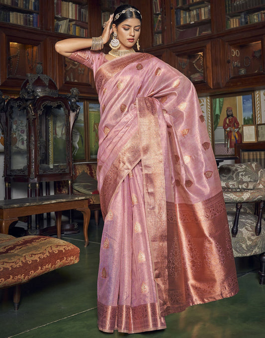 Pink Silk Saree | Leemboodi