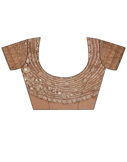 Green Georgette Saree | Leemboodi