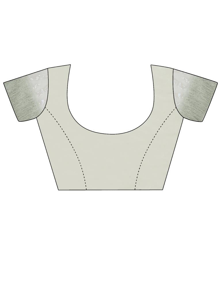 Light Grey Georgette Saree | Leemboodi