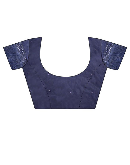Navy Blue Georgette Saree | Leemboodi