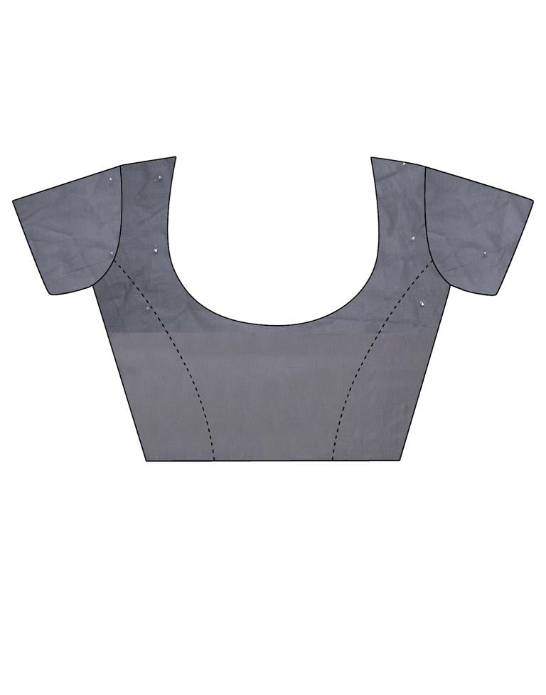 Grey Georgette Saree | Leemboodi