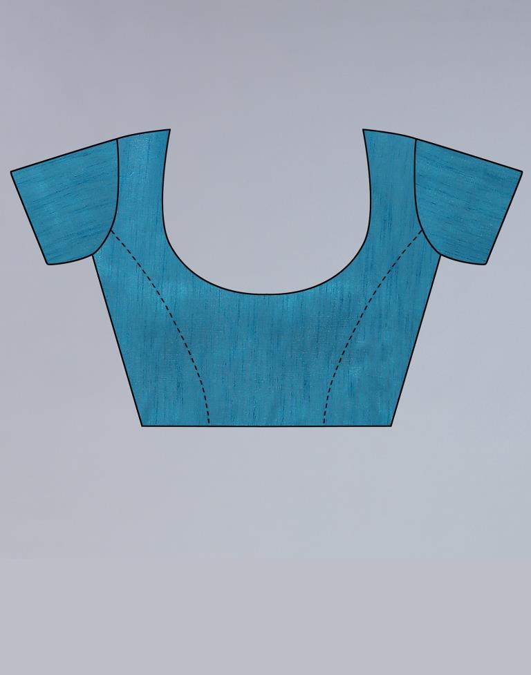 Light Blue Georgette Saree | Leemboodi