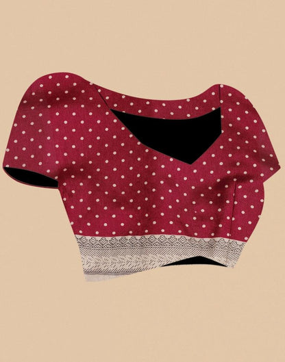 Maroon Silk Saree | Sudathi