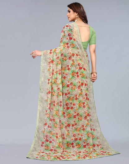 Light Green Georgette Saree | Sudathi