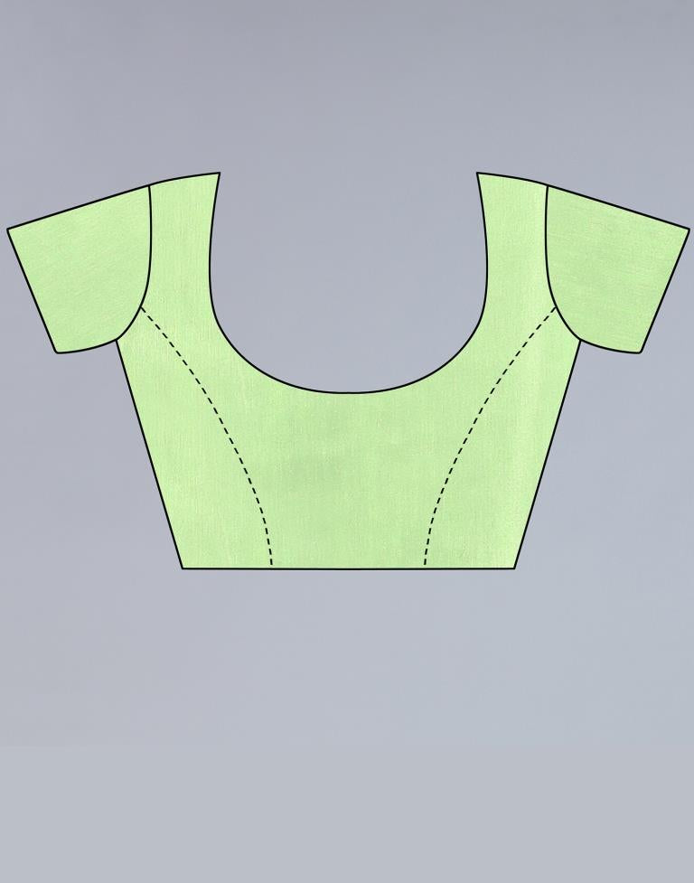 Light Green Silk Saree | Leemboodi