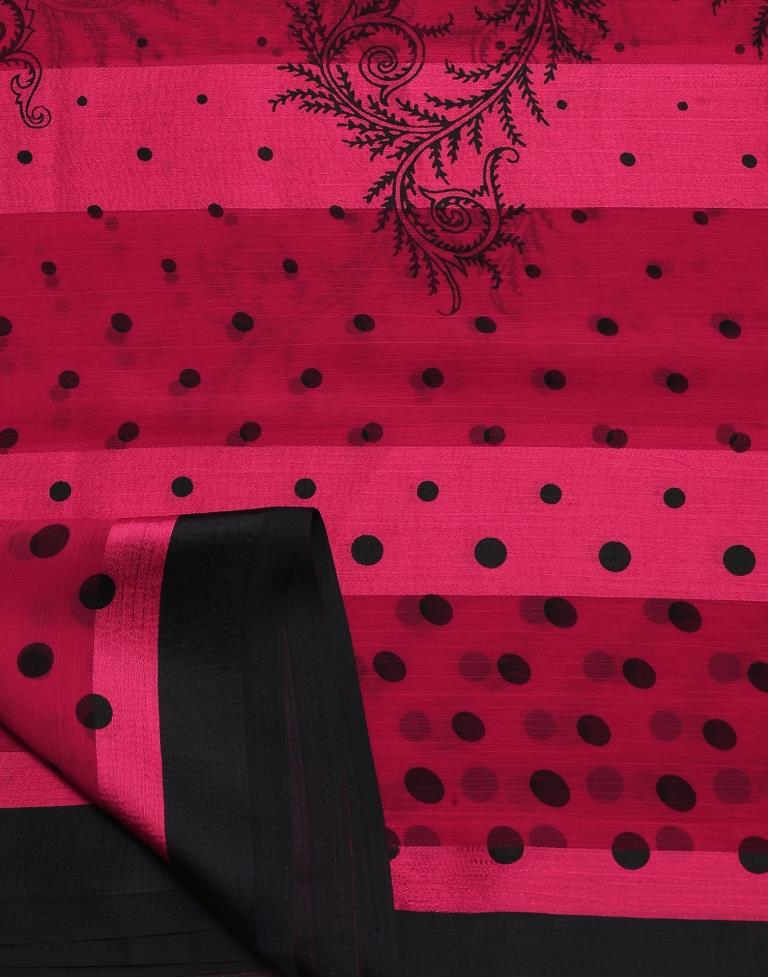 Red Chiffon Saree | Leemboodi