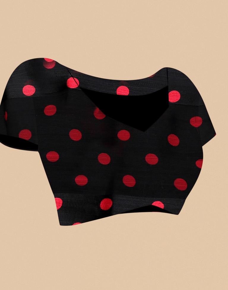 Red Chiffon Saree | Leemboodi