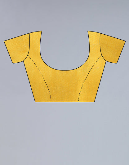 Mustard Yellow Georgette Printed Saree