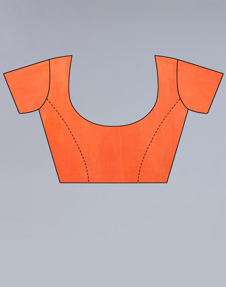 Light Orange Georgette Saree | Sudathi