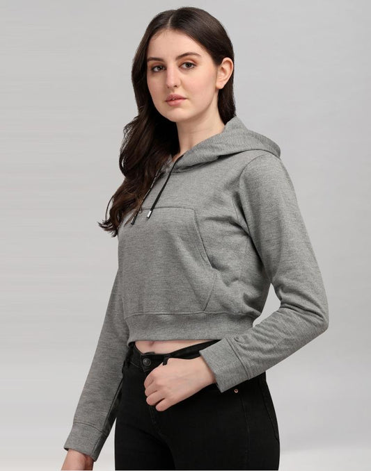 Stone Grey Cotton Hoodie | Sudathi