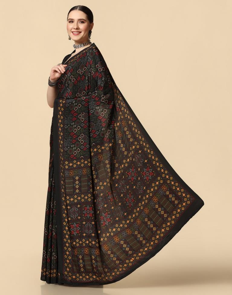 Black Silk Saree | Leemboodi