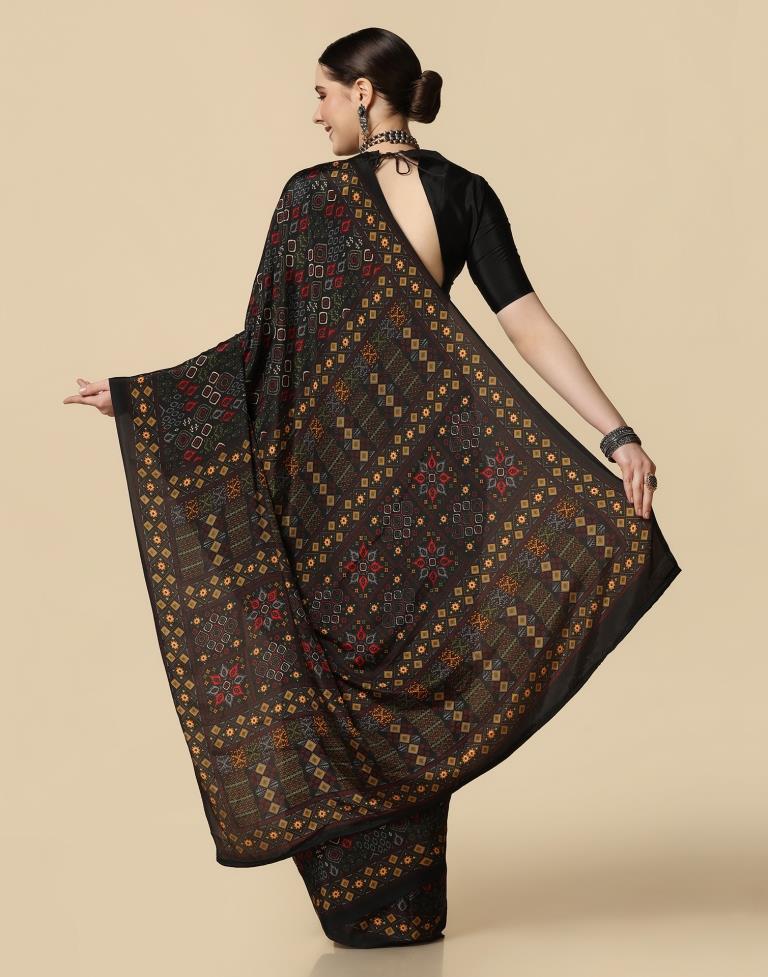 Black Silk Saree | Leemboodi