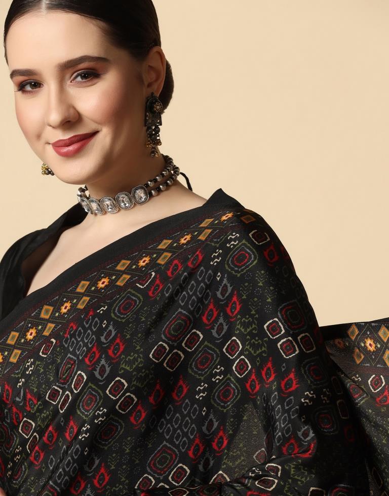 Black Silk Saree | Leemboodi