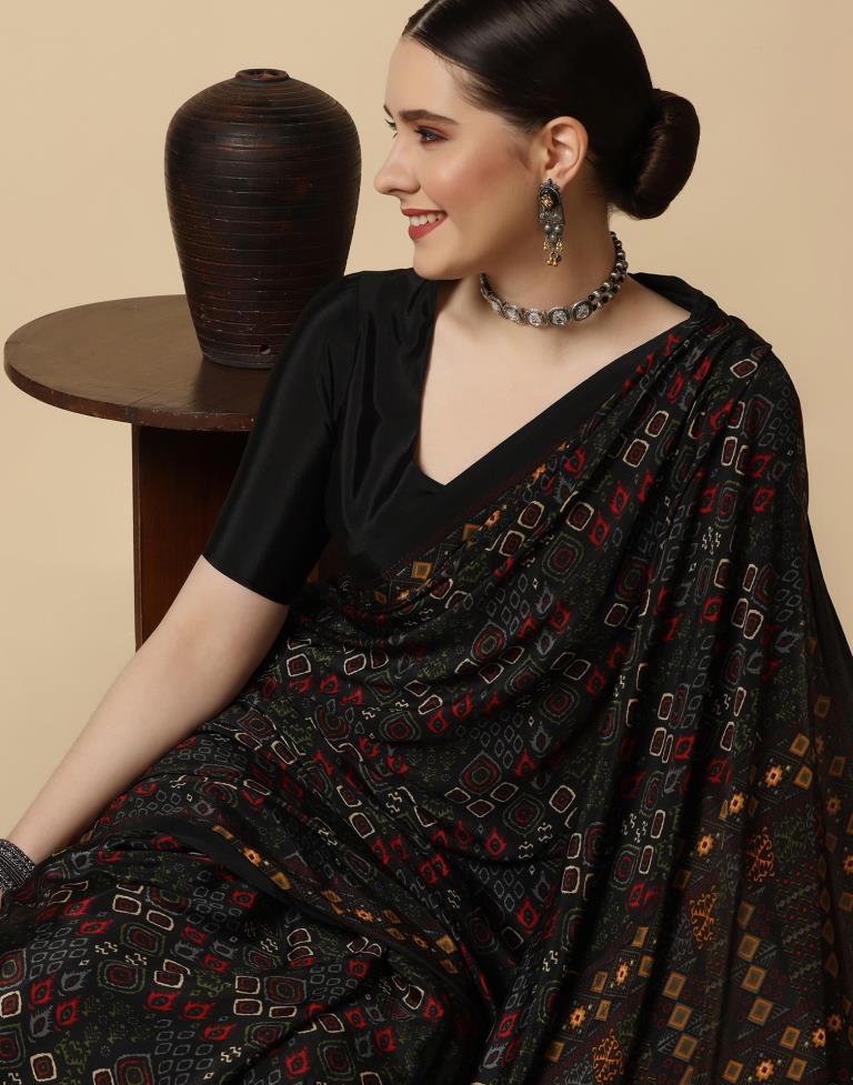 Black Silk Saree | Leemboodi